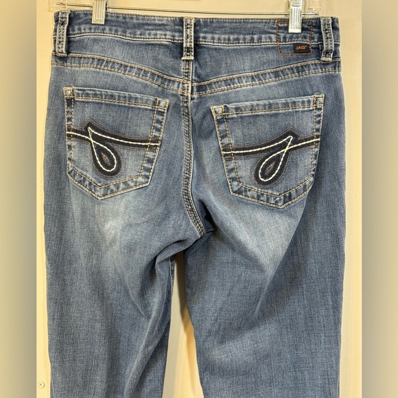 Jag Jeans Mid Rise Straight Leg Stretchy Denim Womens Size 4 - Picture 7 of 11